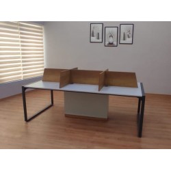 Apple Zes Persoon Meerdere Workstation Desk