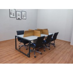 Apple Zes Persoon Meerdere Workstation Desk