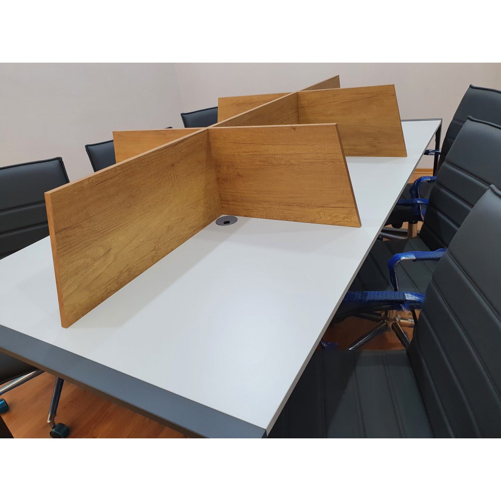 Apple Zes Persoon Meerdere Workstation Desk