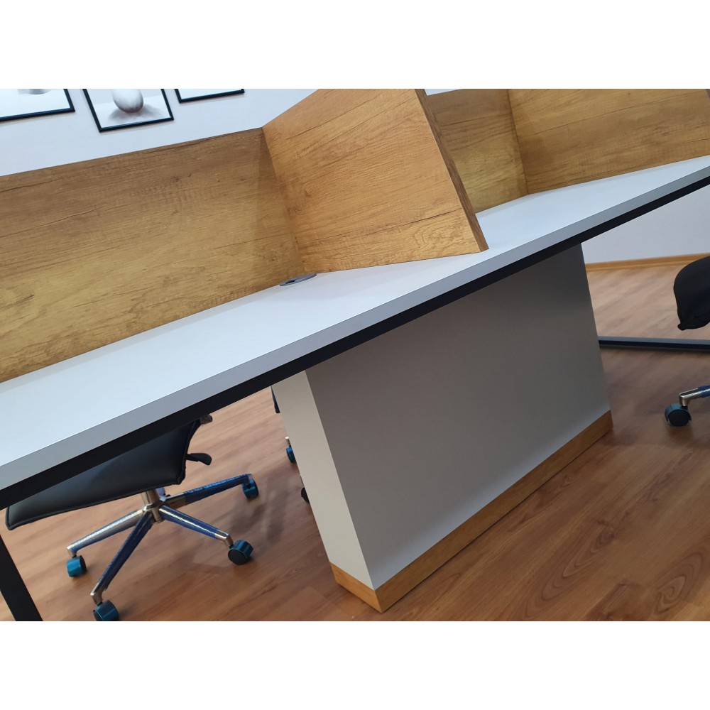 Apple Zes Persoon Meerdere Workstation Desk