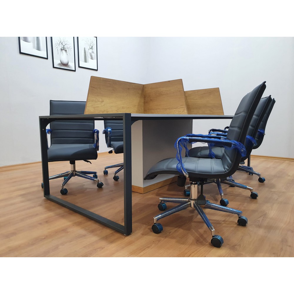 Apple Zes Persoon Meerdere Workstation Desk