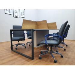 Apple Zes Persoon Meerdere Workstation Desk