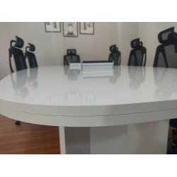 Grote Ovale Vergaderingstabel Wit