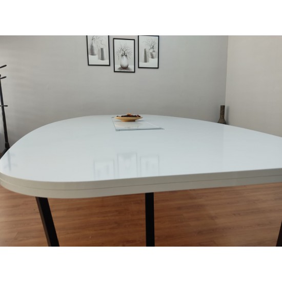 Grote Ovale Vergaderingstabel Wit