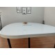 Grote Ovale Vergaderingstabel Wit