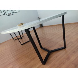 Grote Ovale Vergaderingstabel Wit