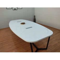 Grote Ovale Vergaderingstabel Wit