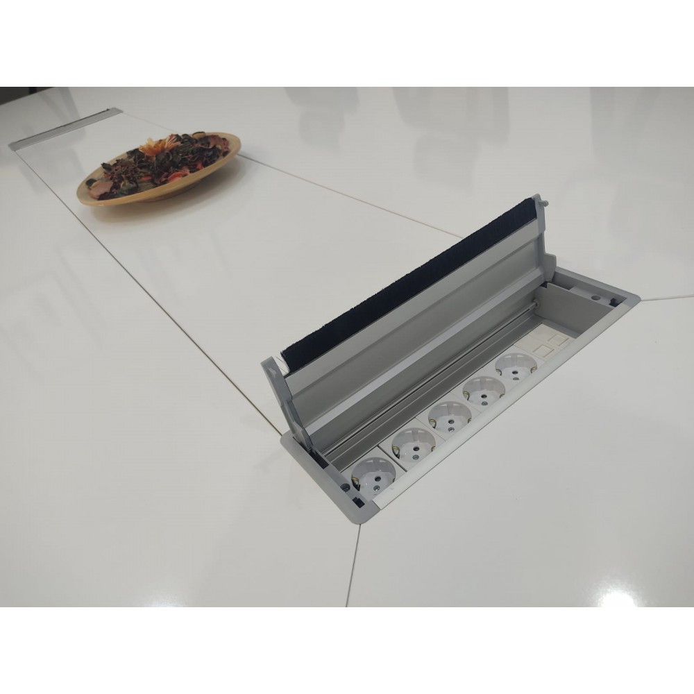 Grote Ovale Vergaderingstabel Wit