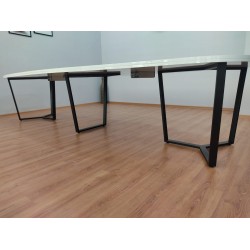 Grote Ovale Vergaderingstabel Wit