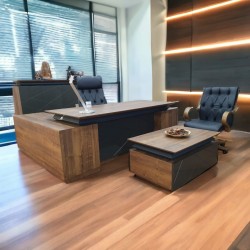 Kantoorautoriteit Team Handtekening, Walnoot En Meer, Minimale Maatregel