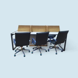 Apple Zes Persoon Meerdere Workstation Desk