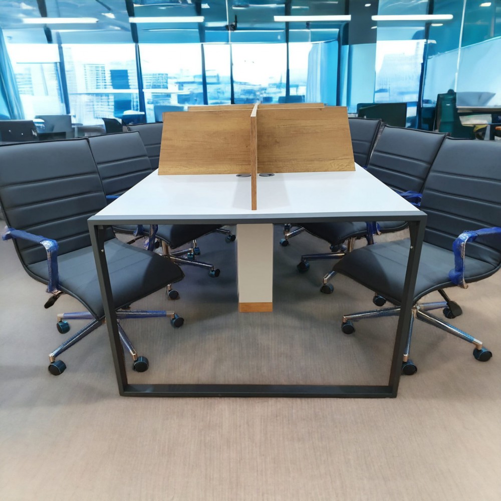 Apple Zes Persoon Meerdere Workstation Desk