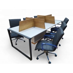 Apple Zes Persoon Meerdere Workstation Desk