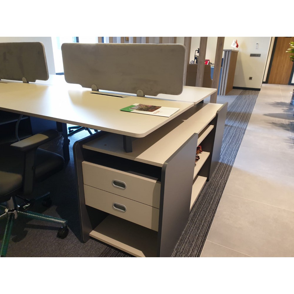 Katar Voor Vier Person Desk Workstation