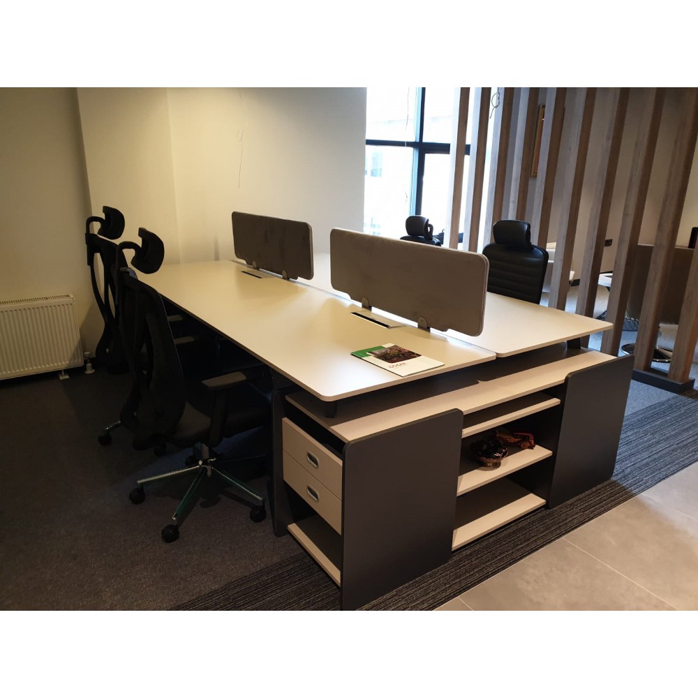 Katar Voor Vier Person Desk Workstation