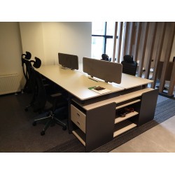 Katar Voor Vier Person Desk Workstation