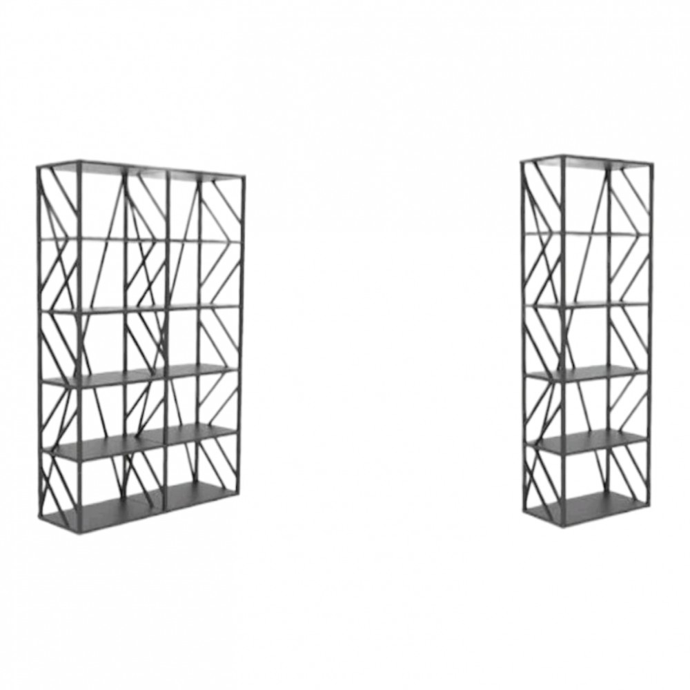 Metalen decoratieve boekenkast