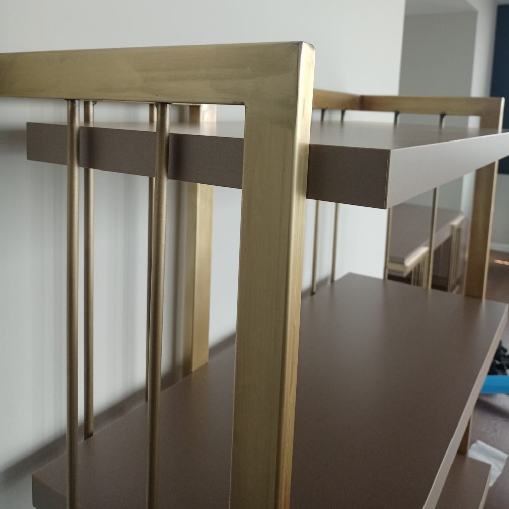 Vergulde kooi kantoorwerkset