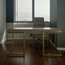 Vergulde kooi kantoorwerkset