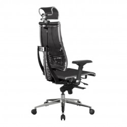 Managersstoel Met Metalen Frame En Velours Bekleding