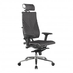 Managersstoel Met Metalen Frame En Velours Bekleding