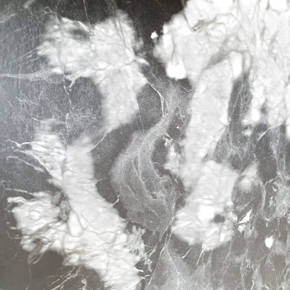 Houten vergadertafel met marmerpatroon