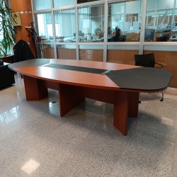 Leren vergadertafel