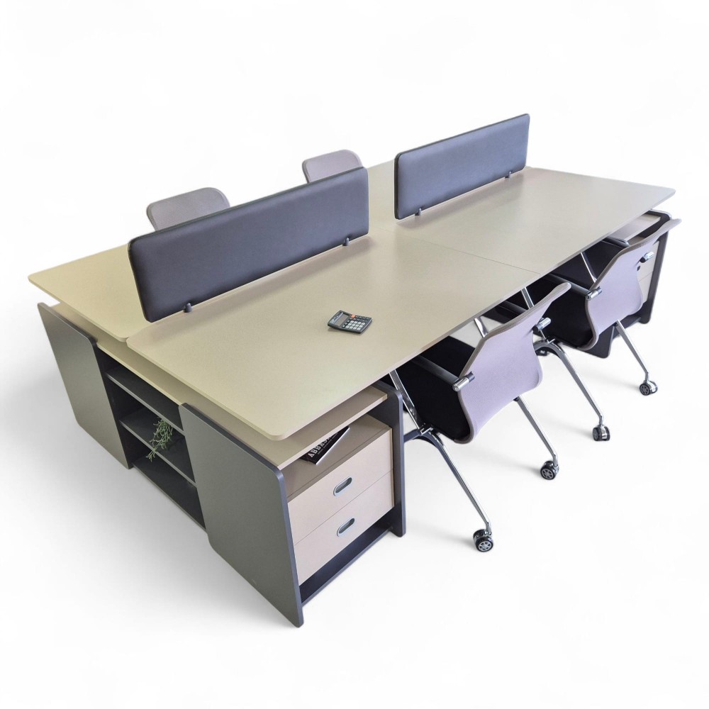 Katar Voor Vier Person Desk Workstation