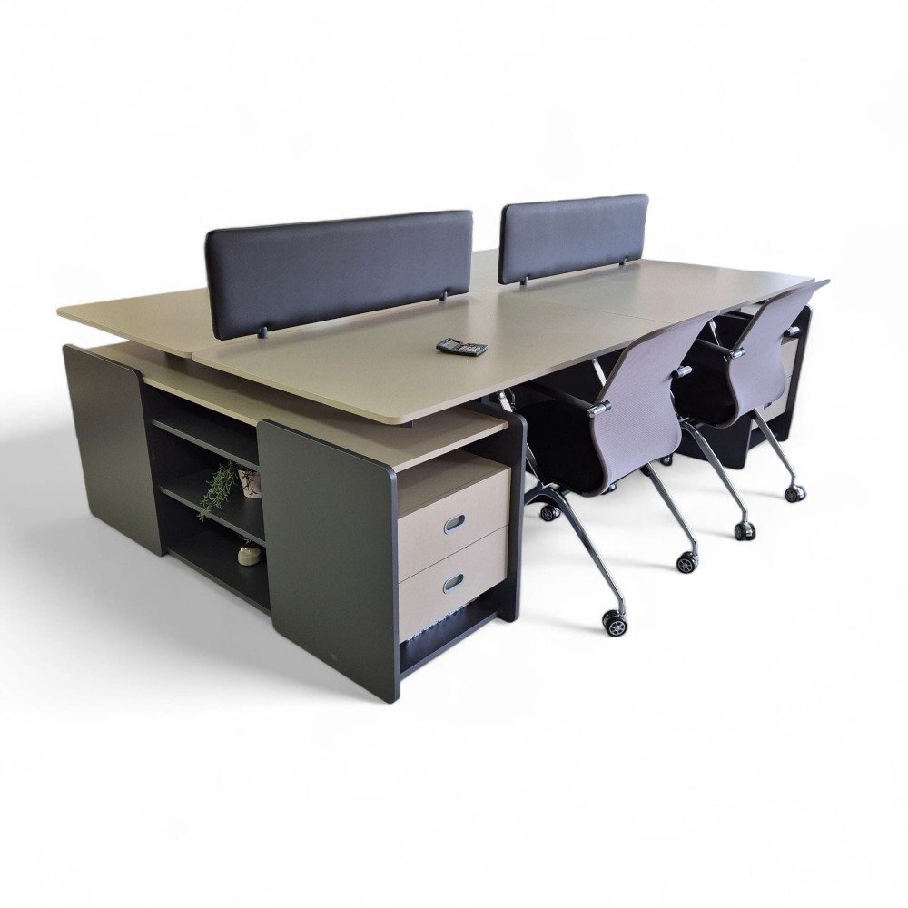 Katar Voor Vier Person Desk Workstation