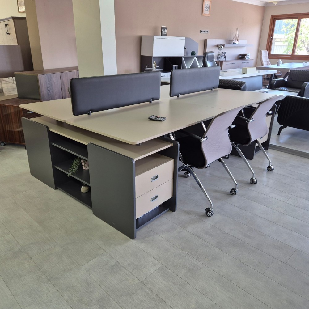 Katar Voor Vier Person Desk Workstation