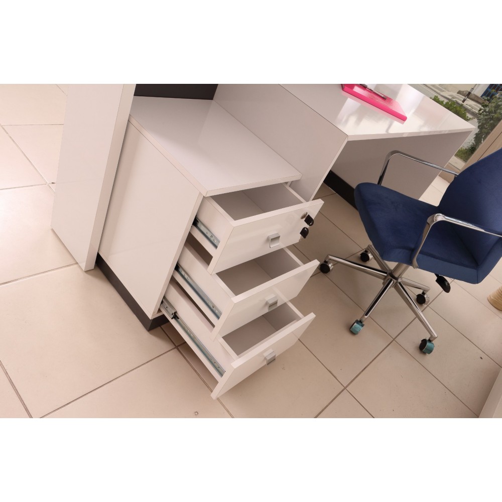 Box Office Receptie Table White Anthracite Istanbul