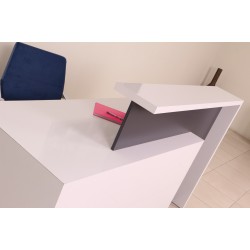 Box Office Receptie Table White Anthracite Istanbul