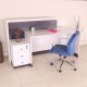 Box Office Receptie Table White Anthracite Istanbul