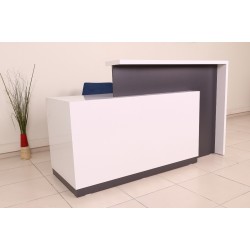 Box Office Receptie Table White Anthracite Istanbul