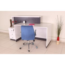 Box Office Receptie Table White Anthracite Istanbul