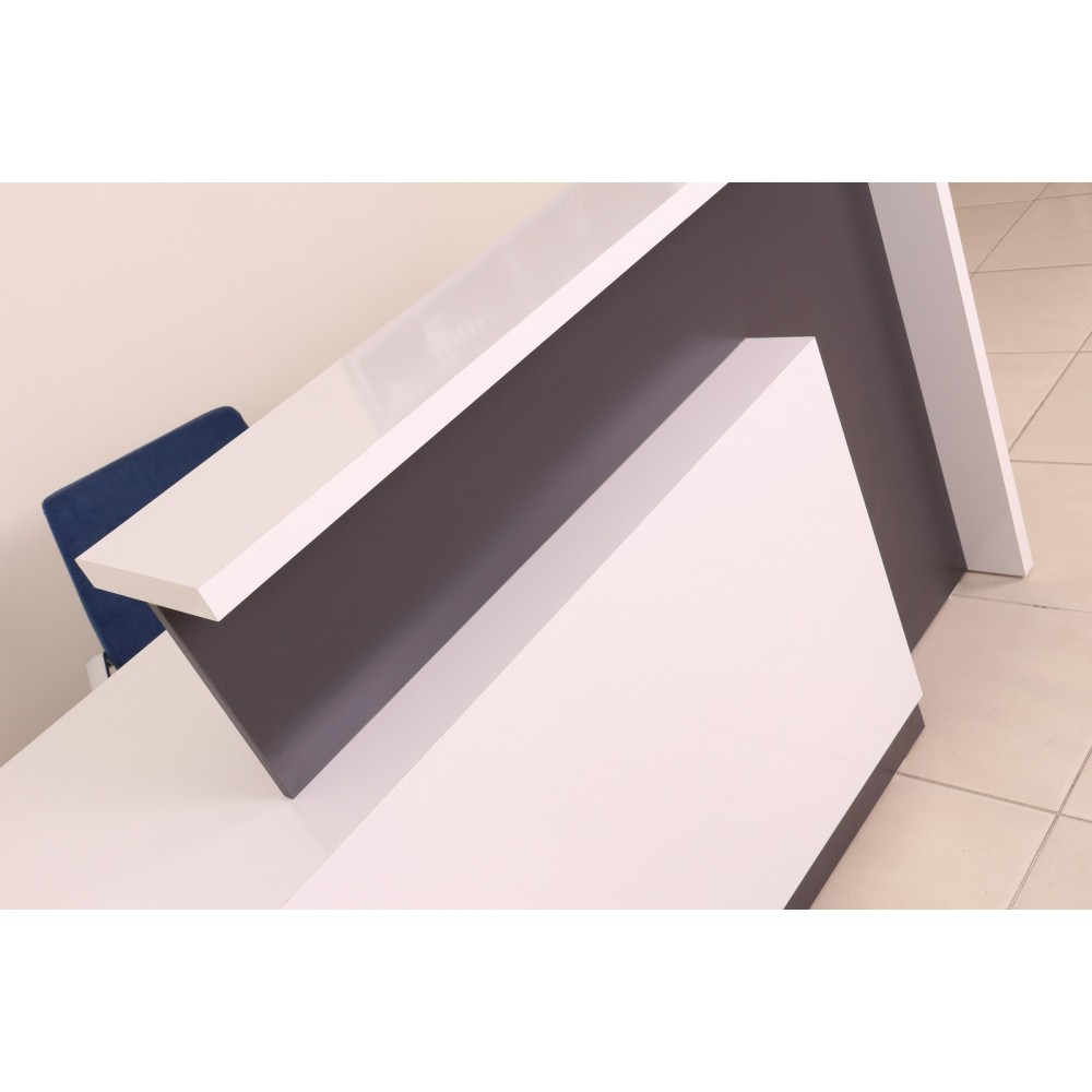 Box Office Receptie Table White Anthracite Istanbul