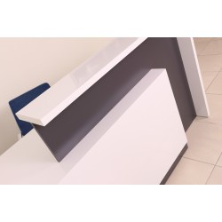 Box Office Receptie Table White Anthracite Istanbul