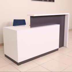 Box Office Receptie Table White Anthracite Istanbul