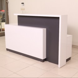 Box Office Receptie Table White Anthracite Istanbul