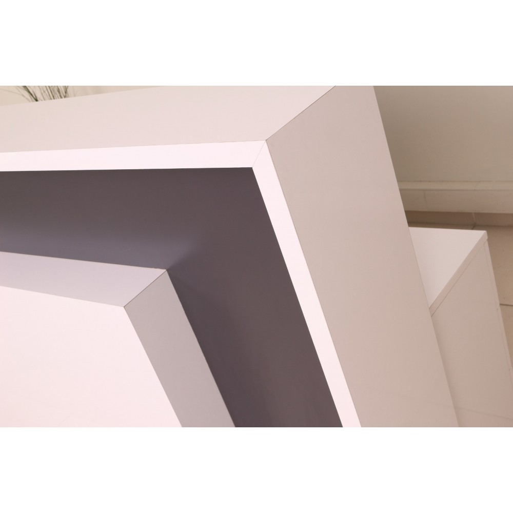 Box Office Receptie Table White Anthracite Istanbul