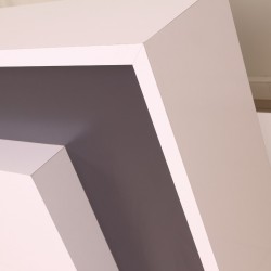 Box Office Receptie Table White Anthracite Istanbul