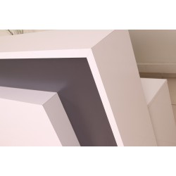 Box Office Receptie Table White Anthracite Istanbul
