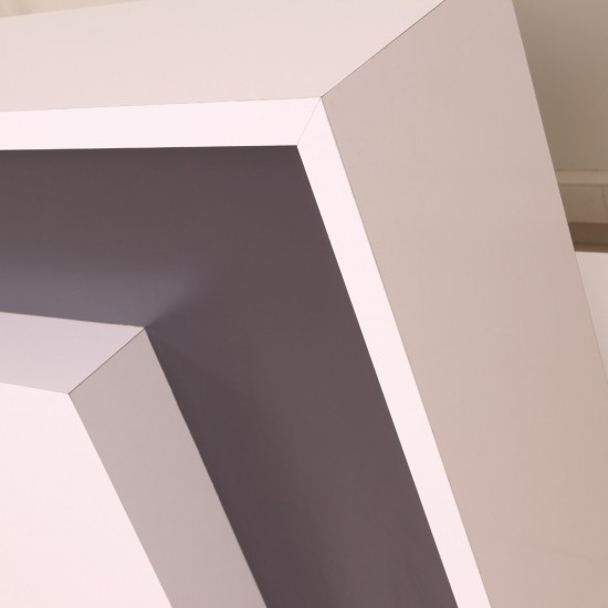 Box Office Receptie Table White Anthracite Istanbul