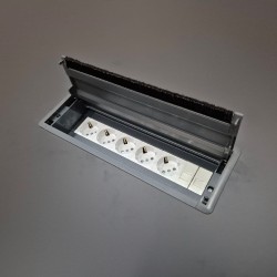 Grote Zwart Gelakte Vergadertafel Voor 20 Personen