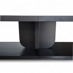 Grote Zwart Gelakte Vergadertafel Voor 20 Personen