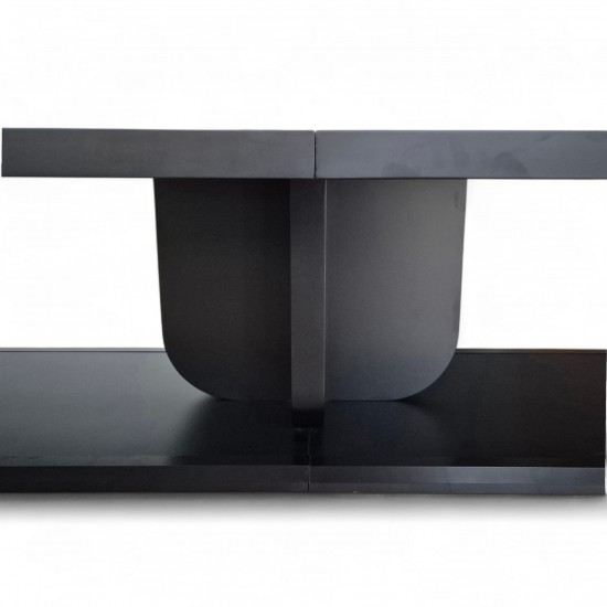 Grote Zwart Gelakte Vergadertafel Voor 20 Personen