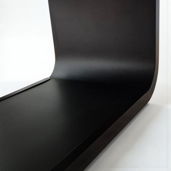 Grote Zwart Gelakte Vergadertafel Voor 20 Personen