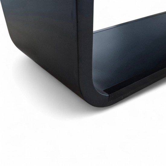 Grote Zwart Gelakte Vergadertafel Voor 20 Personen