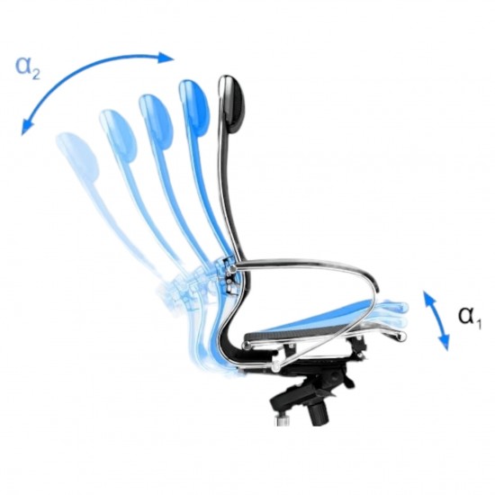 Ergonomische Managersstoel Samurai 1 Met Metalen Frame