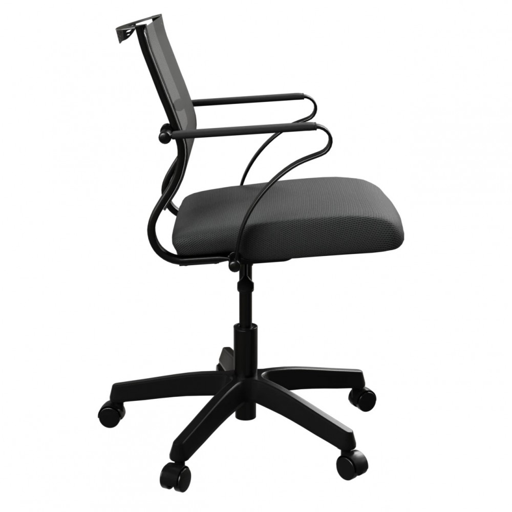 Ergonomische Vergaderstoel Met Metalen Frame En 4 Wielen